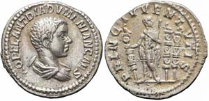 Roma, Diadumeniano, Denario, 217-218, Ag ... 