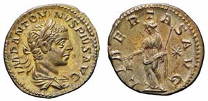 Roma, Elagabalo, Denario, 220-222, Ag (2,68g ... 