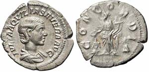 Roma, Aquilia Severa, Denario, 220-222, Ag ... 