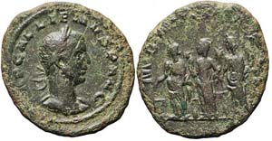 Roma, Gallieno, Asse, 258, AE (11,91g x ... 