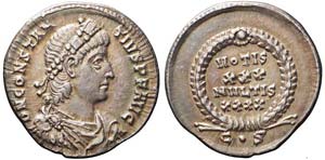 Costantinopoli, Costanzo II, Siliqua, ... 