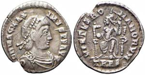 Treviri, Magno Massimo, Siliqua, 383-388, Ag ... 