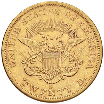 STATI UNITI, 20 DOLLARI 1862 ... 