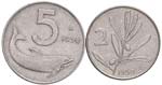 REPUBBLICA ITALIANA DUE MONETE5 LIRE 1956 ... 