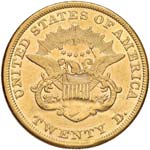 STATI UNITI, 20 DOLLARI 1855 “LIBERTY ... 