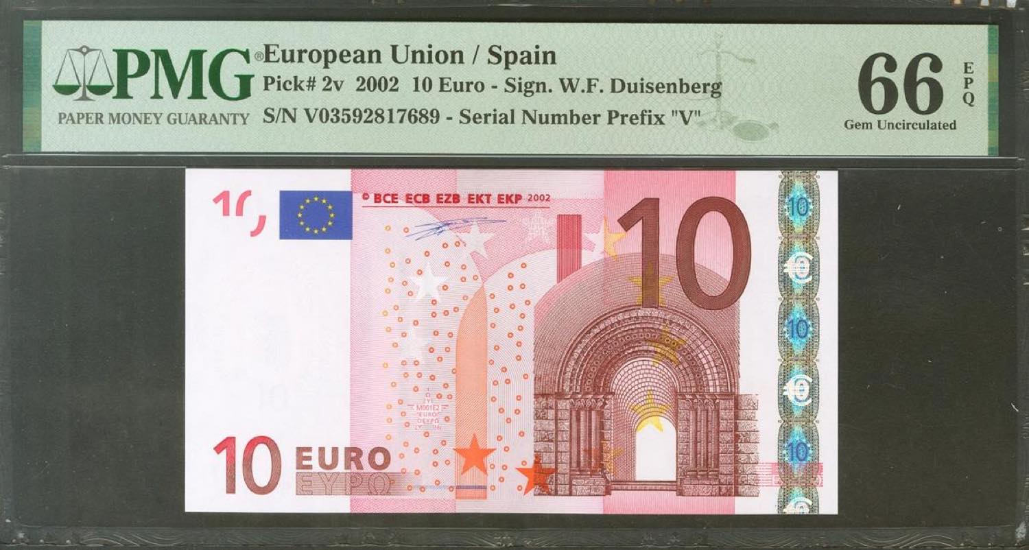 10 euros. January 1, 2002. Signature Duisenberg.  - Ibercoin