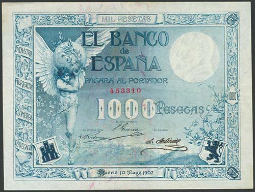1000 Pesetas. 10 de Mayo de 1907. ... 