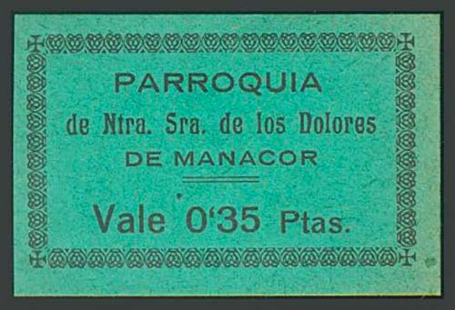 MANACOR (MALORCA). 0,35 Pesetas. ... 