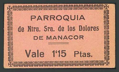 MANACOR (MALLORCA). 1,15 Pesetas. ... 