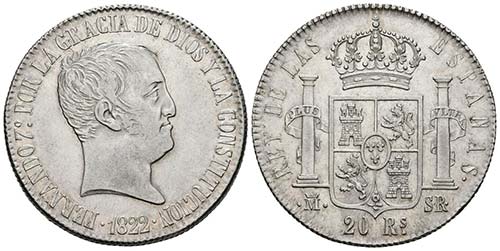 FERNANDO VII (1808-1833). 20 ... 