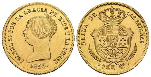 ISABEL II (1833-1868). 100 Reales ... 