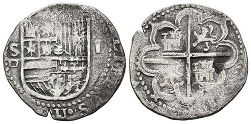 FELIPE II (1556-1598). 1 Real. ... 