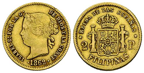 ISABEL II (1833-1868). 2 Pesos ... 