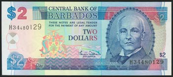 BARBADOS. 2 Dollars. 2000. (Pick: ... 