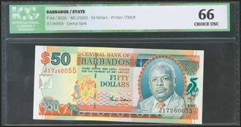 BARBADOS. 50 Dollars. 2000. (Pick: ... 