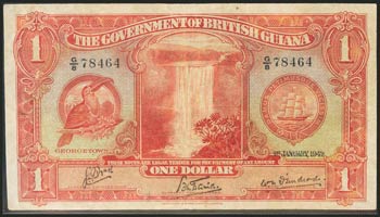 BRITISH GUIANA. 1 Dollar. 1 ... 