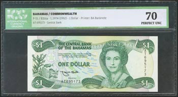 BAHAMAS. 1 Dollar. 1974. (Pick: ... 