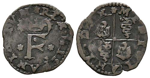 FELIPE II (1556-1598). 1 Quattrino ... 