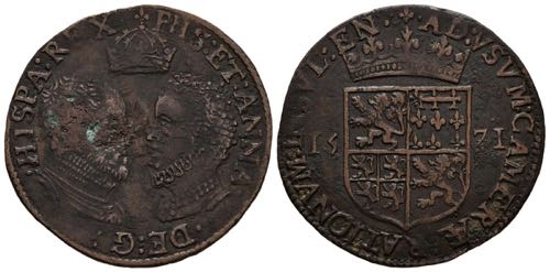 FELIPE II (1556-1598). Jetón. ... 