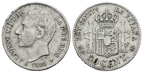 ALFONSO XII (1874-1885). 50 ... 