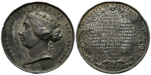 ISABEL II (1833-1868). Medalla. ... 