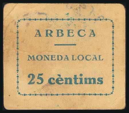 ARBECA (LERIDA). 25 cents. ... 