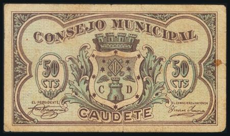 CAUDETE (ALBACETE). 50 cents. ... 