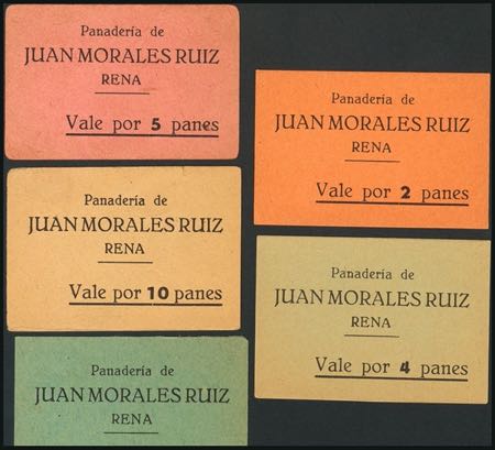 Set of 5 vouchers from Juan ... 