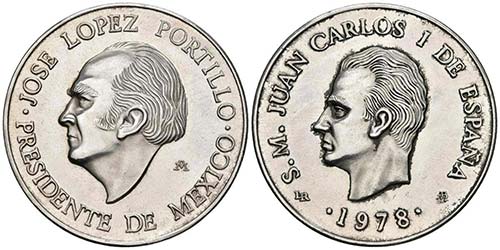 JUAN CARLOS I. Medalla. 1978. ... 