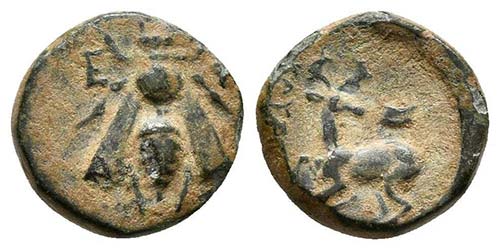 IONIA. Ephesos. Ae10. 390-300 a.C. ... 