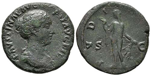 FAUSTINA HIJA. As. 147-150 d.C. ... 