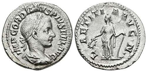 GORDIANO III. Denario. 238-244 ... 