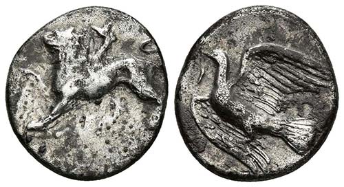 SIKYON. Hemidracma. 330-320 a.C. ... 