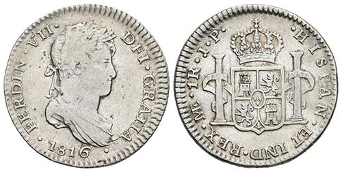 FERNANDO VII. 1 Real. 1816. Lima ... 