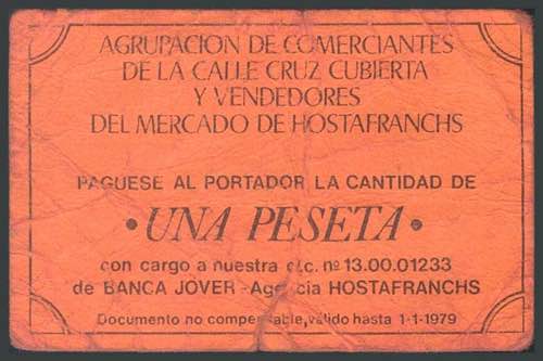 BARCELONA (1978). Vale de 1 Peseta ... 