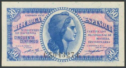 50 Céntimos. 1937. Serie C, ... 