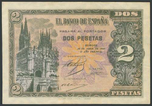 50 Pesetas. May 20, 1938. Series ... 
