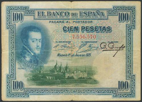 50 Pesetas. July 24, 1893. Without ... 
