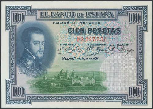 1000 Pesetas. May 1, 1895. Without ... 