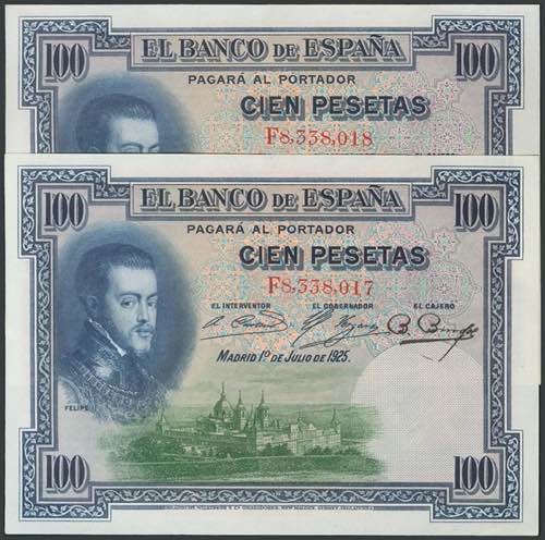 25 pesetas. May 17, 1899. Series ... 
