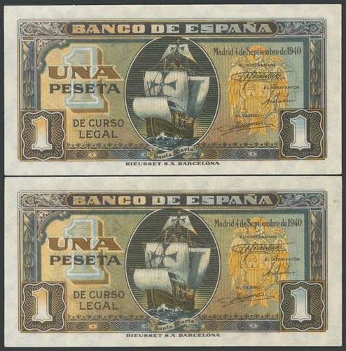 1 peseta. June 15, 1945. ... 