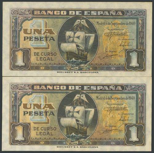 1 peseta. June 15, 1945. ... 