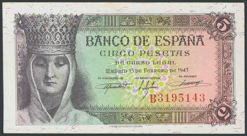 100 pesetas. February 16, 1946. ... 