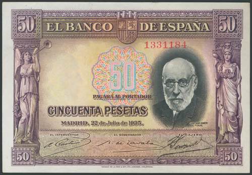 500 pesetas. April 25, 1931. ... 