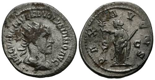 VOLUSIAN. Antoninian. (Ar. 3.70g / ... 