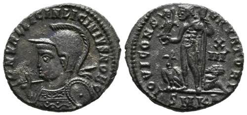 LICINIUS II. Nummus. (Ae. 3.14g / ... 