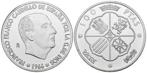 CONTEMPORARY. 100 pesetas. (Ar. ... 