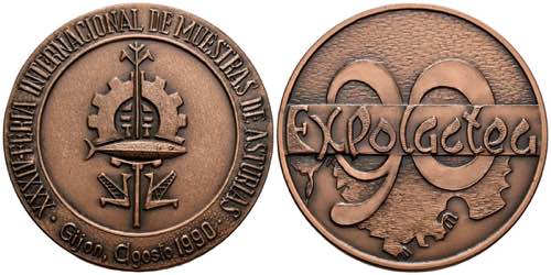 EXPOLUCTEU 90.Medal (Ae. 57.49g / ... 