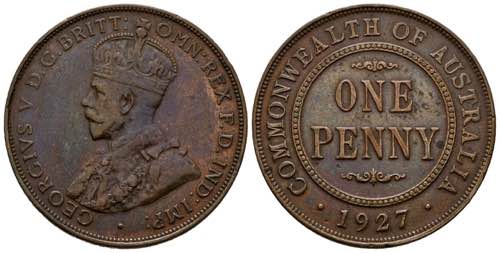 AUSTRALIA. 1 Penny. (Ae. 9.21g / ... 