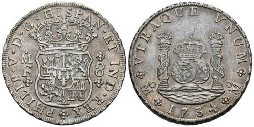 FELIPE V (1700-1746). 8 Royals. ... 